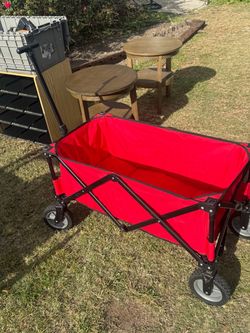 Red Collapsible Folding Utility Wagon – Great Condition!