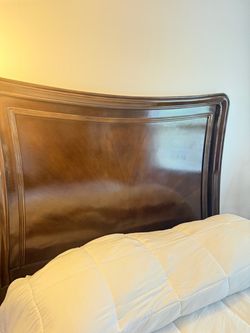 Wooden bed frame