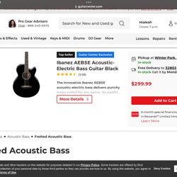 Selling Used Ibanez Bass Guitar