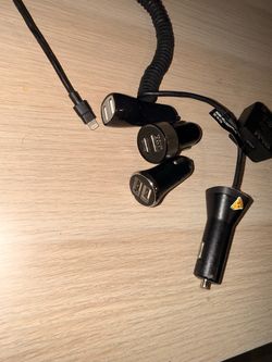 Mixed Lot of USB Car Chargers and Cable