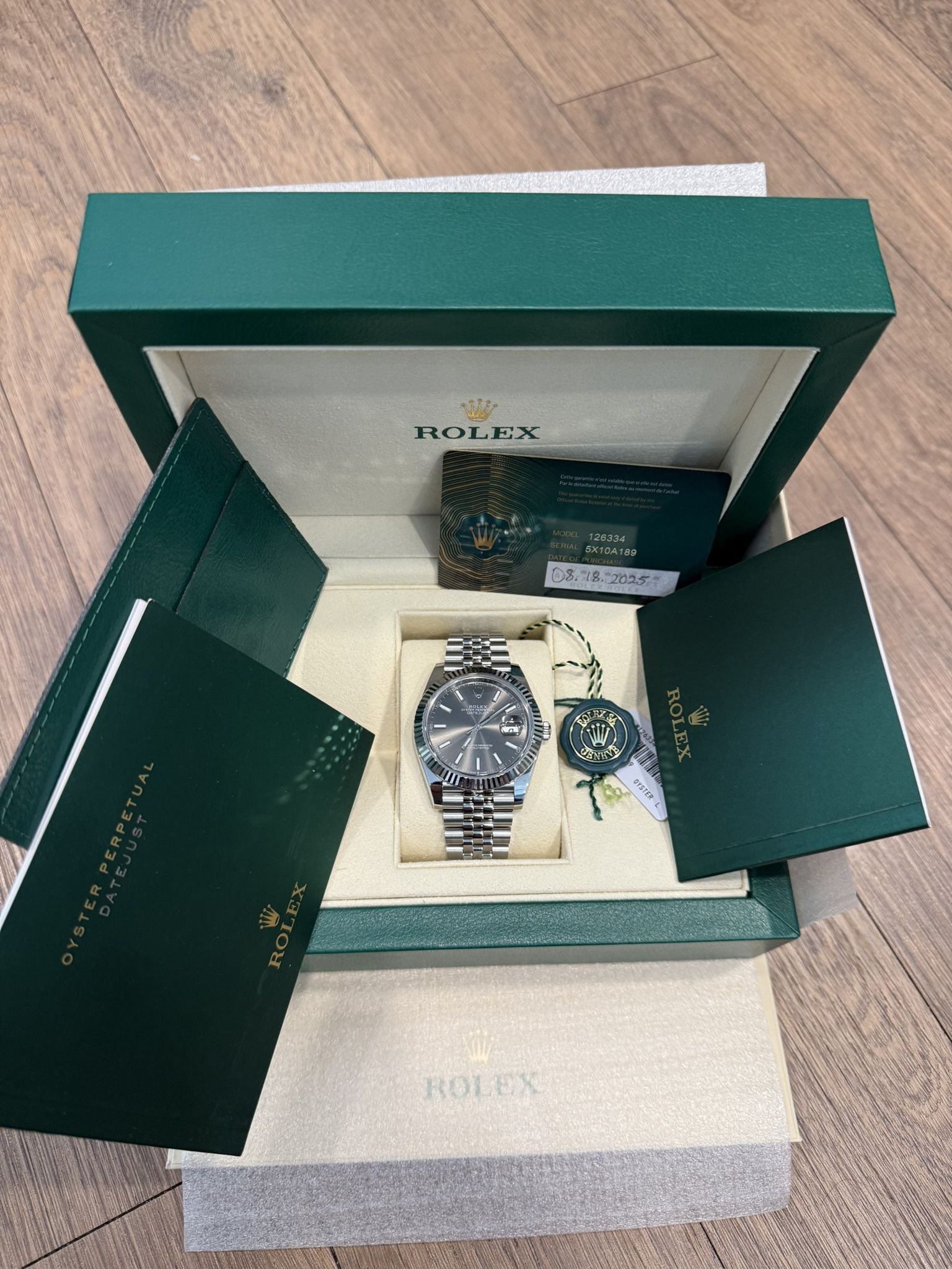 Rolex Datejust 41MM Gray Dial