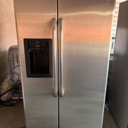 GE Stainless Steel Refrigerator And Freezer