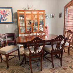 Duncan Phyfe Lyre Table And Chairs