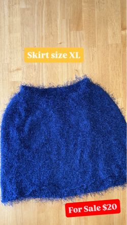 Blue skirt size XL