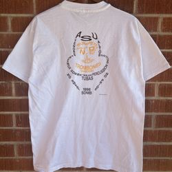 Vintage 1996 ASU Sun Devil Marching Band Instruments T-shirt Size L