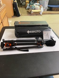 GEEKOTO 77" Aluminum Camera Tripod with 360° Ball Head & Monopod Conversion (Complete Set)