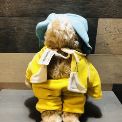 RARE VINTAGE Paddington Bear Eden Toys Plush In Yellow Jogger Outfit 15"