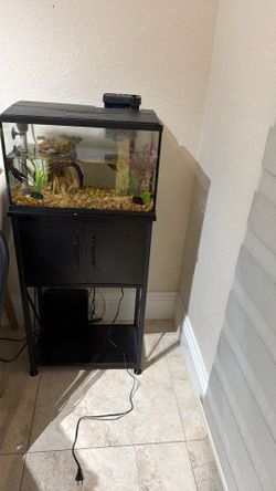 Fish tank and fish tank stand 10 gallon