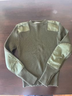 Marine corps green service sweater wool military