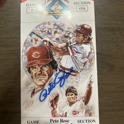 PETE ROSE Autograph card