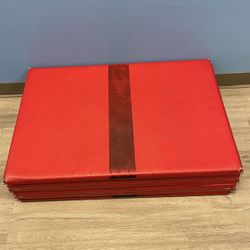 Red And Black Gymnastic Mat