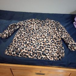 Cheetah Print, 2x Color:Brown Black And Light Brown