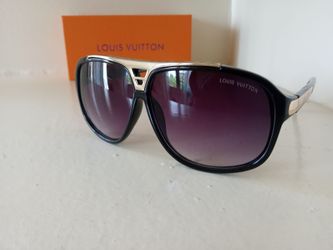 Louis Vuitton Evidence Gold Black Luxury Sunglasses