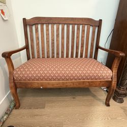 Small Cushioned Bench
