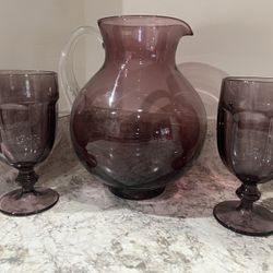 Vintage Pitcher/goblets 