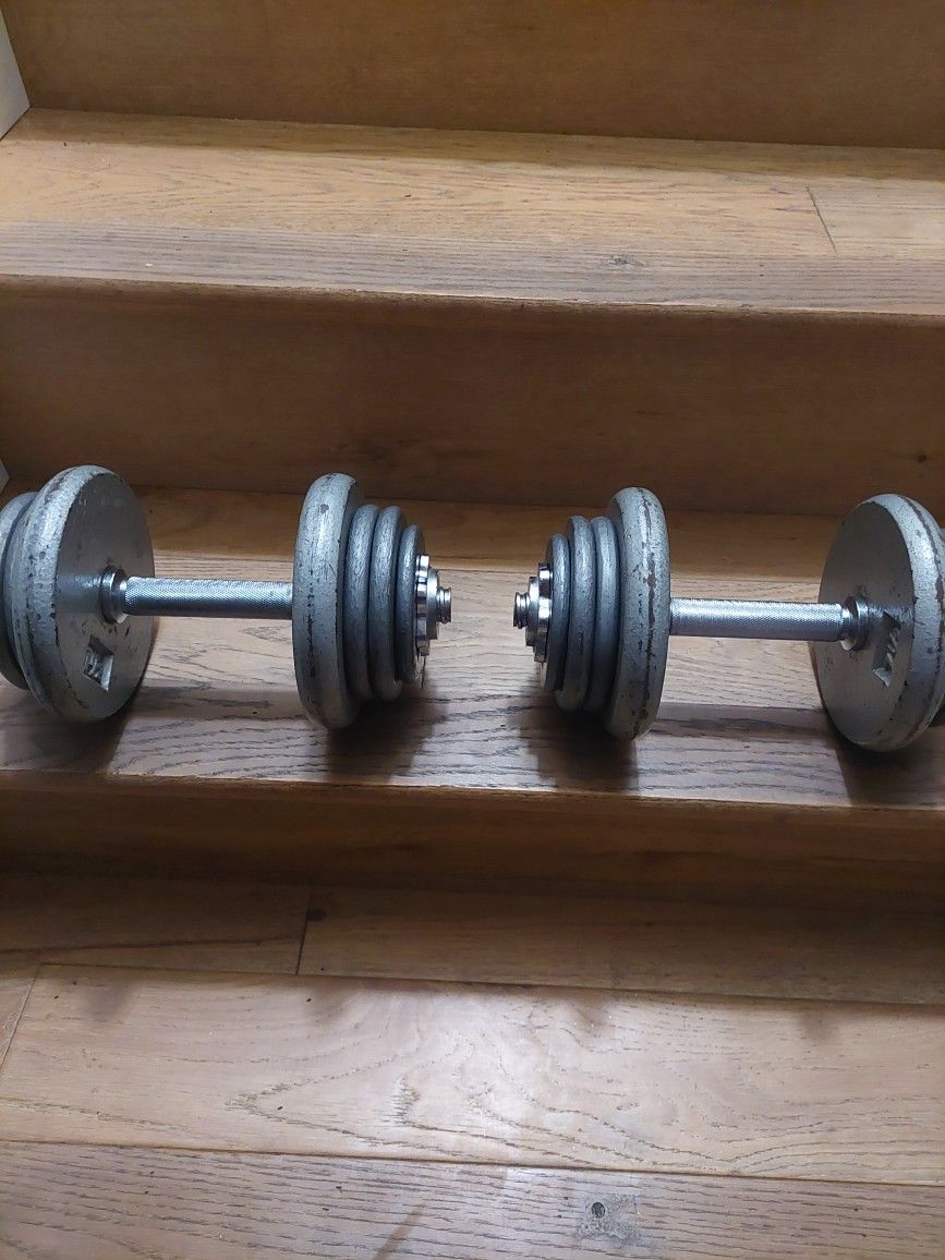 Dumbells Set 55lbs Total