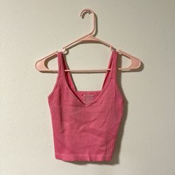 Pink Cropped Top
