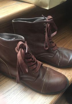 brown leather boots