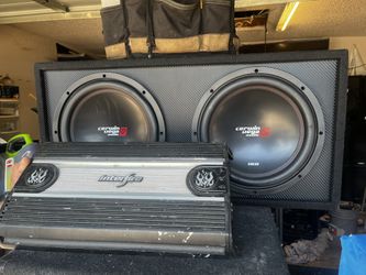 12’ Cerwin Vega Subwoofers & Interfire Amp