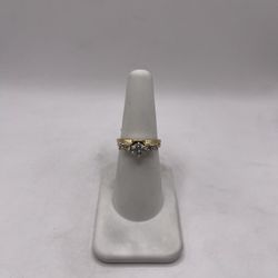 14kt Gold Duo Diamond Engagement Style Ring Set
