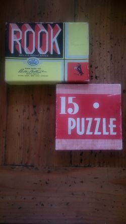 Vintage Games "Rook" & "15 Puzzle"