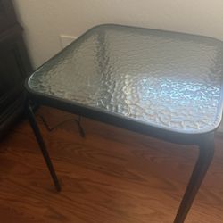 Small Glass Side Table - Brand New 