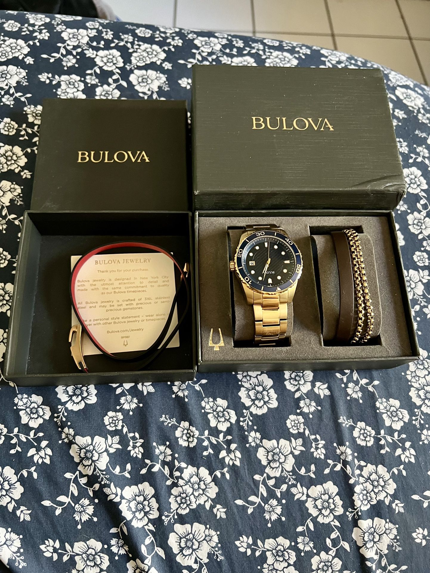 Bulova Watch With 2 Bracelets!