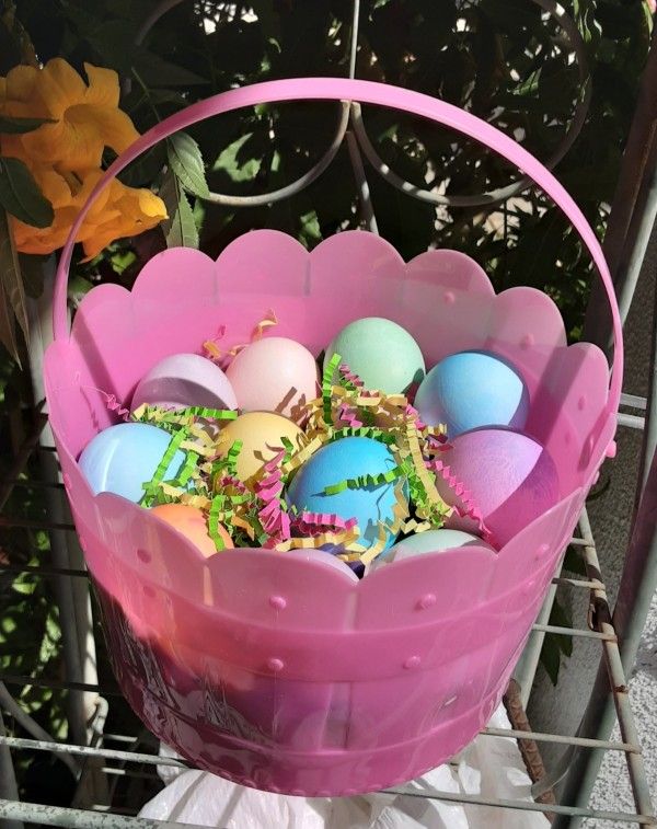 Basket 12 eggshells $10 PERSONALIZED with Name