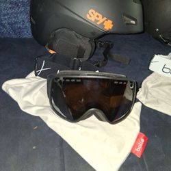 1 BOLLE HELMET . 3 SPY Helmet 4 Goggles