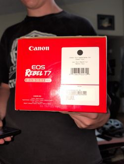 $400 Canon EOS Rebel T7 Camera New In Box With Papers And All Accessories
