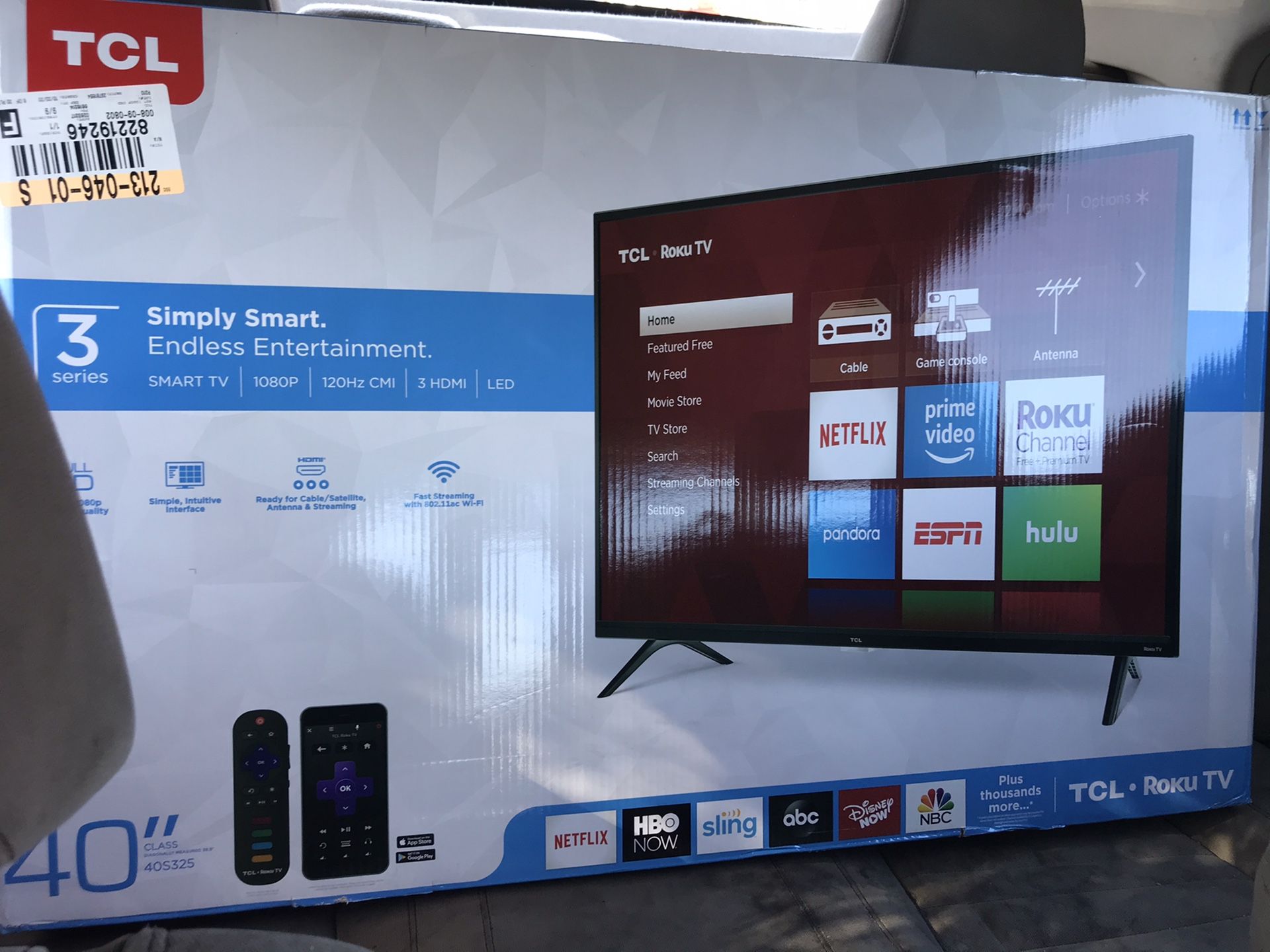 40” TCL Roku TV