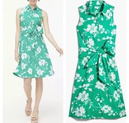 Women’s J Crew Floral Button Down Shirt Dress