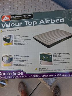 VELOUR TOP AIRBED