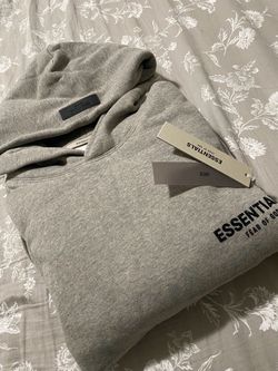 Fear of God Essentials Grey Hoodie with Tags