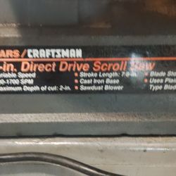 Vintage Craftsman Scroll-Saw