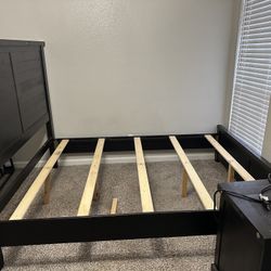 Dark Brown queen platform bed