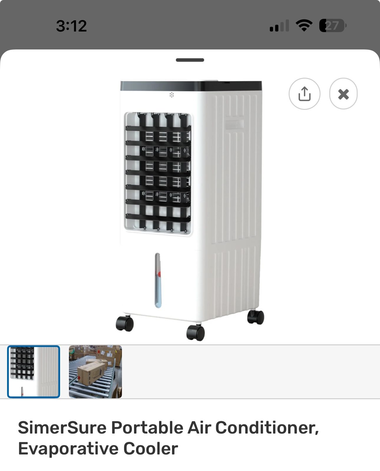 Portable AC Evap Cooler X’s2