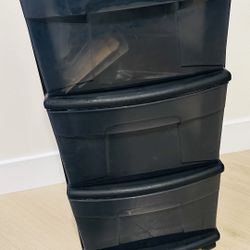3 Tier Plastic Storage Organizer 