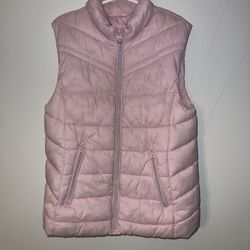 Girl’s Pink Puffer Vest Size 9-10