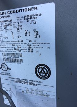 Large air conditioning unit industrial for scrap