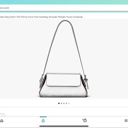 90’s Metallic Silver Bag Pick Up And Cash Only 