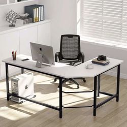 Tibesigns L-shaped Computer Desk