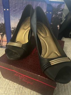 Women’s Black Peep Toe Heels