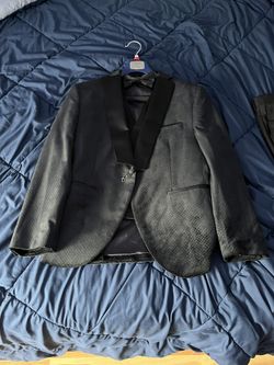 Black Suit Set With Shoes