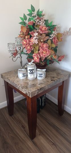 Marble heavy duty side end table set! Almost new price for both