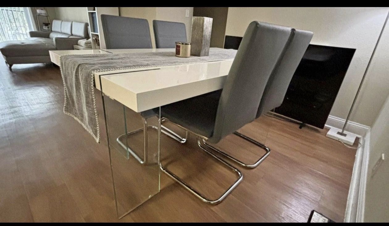 TEMPERED GLASS base DINING TABLE ππ