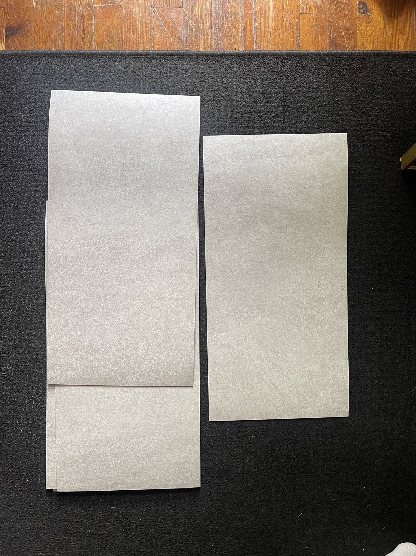 Vinyl Floor Tiles (8) Peel And Stick 12x24