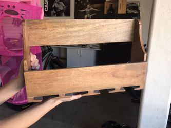 Wine bottle and glass rack