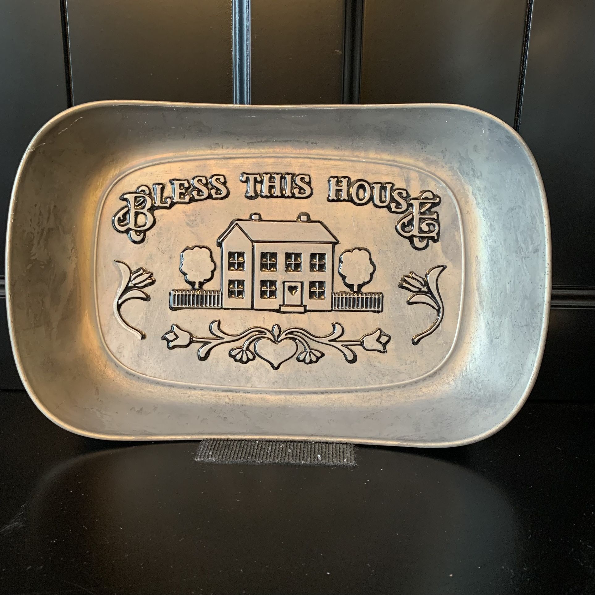 Wilton Armetale “Bless This House” Bread Serving Tray