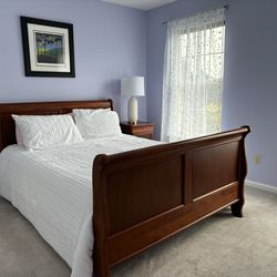 Queen Bed frame And Nightstand